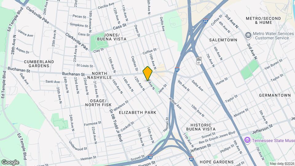 1705 11th Ave N Map and Location Details