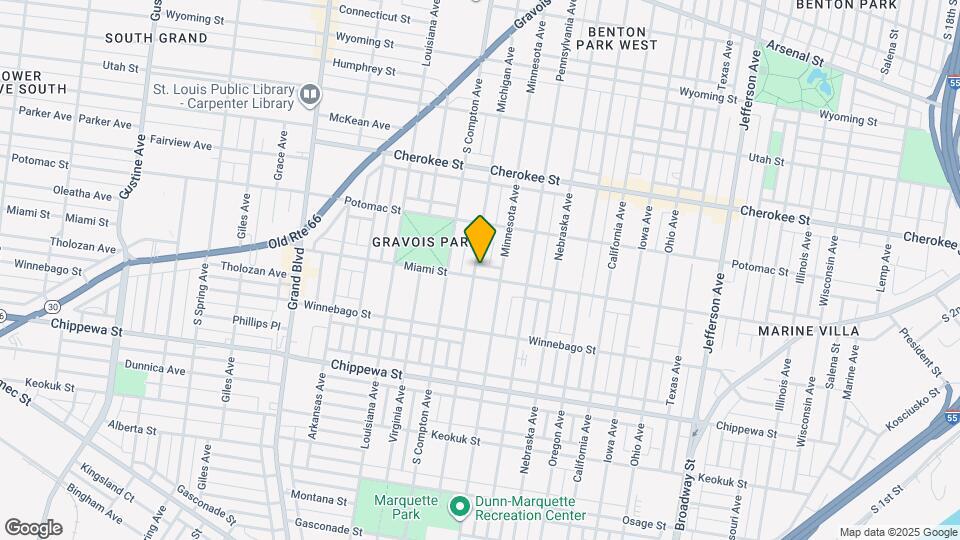 3125 Miami St Map and Location Details