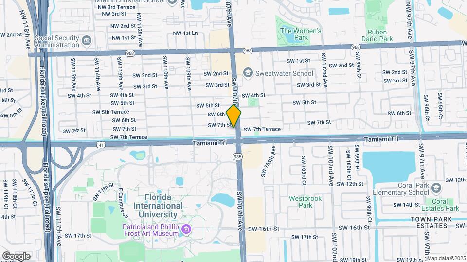 10713 SW 7th Ter Map and Location Details