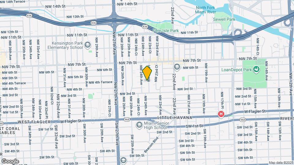 432 NW 23rd Pl Map and Location Details