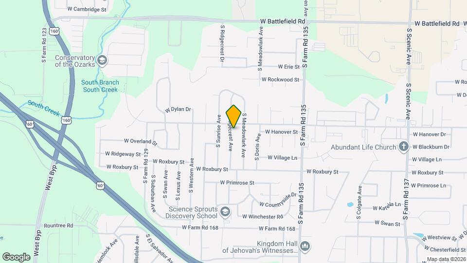3424 S Ridgecrest Ave Mapa y Detalles de la Ubicación