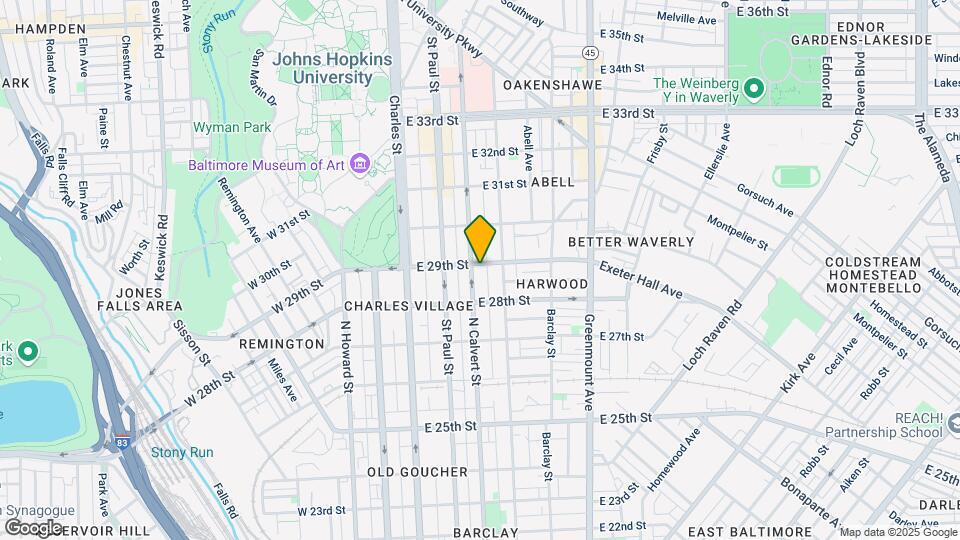 2841 n Calvert Street, Unit 2R Map and Location Details