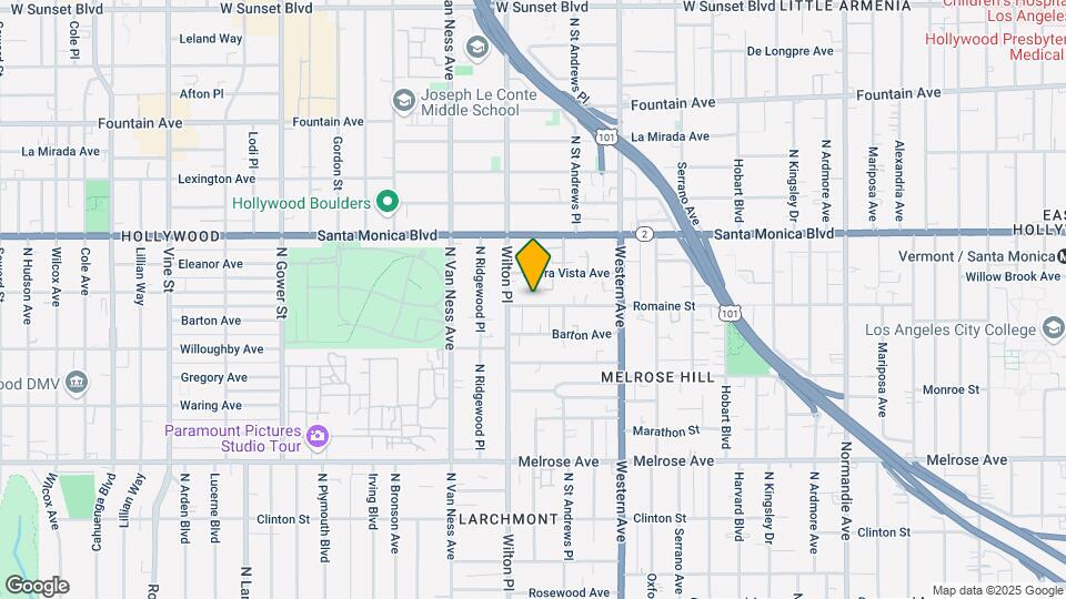 5533 Romaine St Map and Location Details