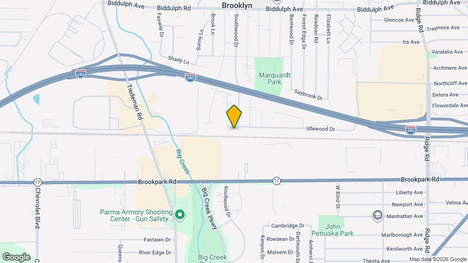 9711 Idlewood Dr Map and Location Details