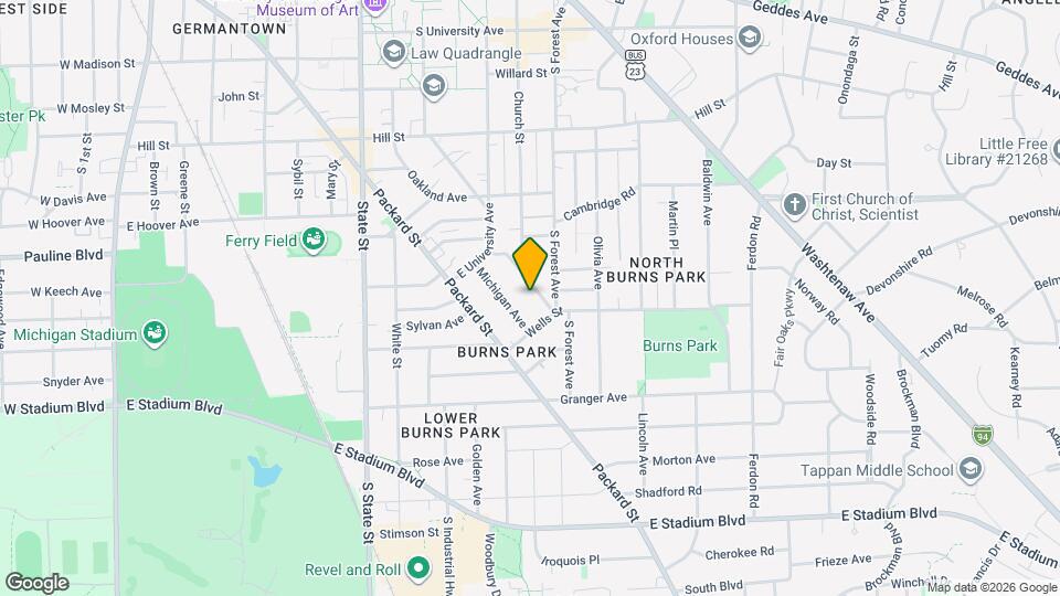 1220 Prospect St Map and Location Details