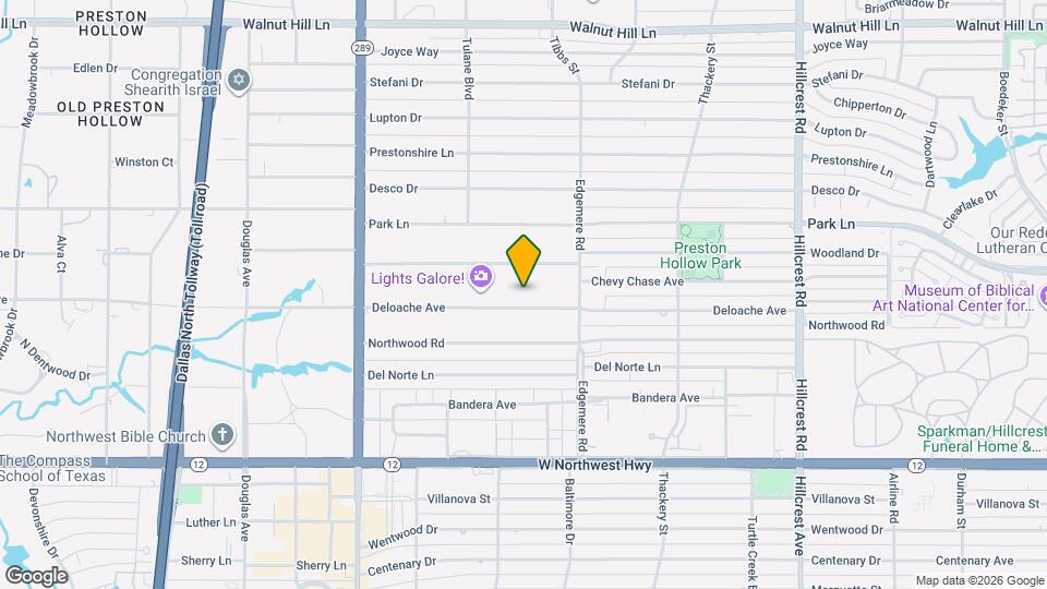 6255 Deloache Ave Map and Location Details