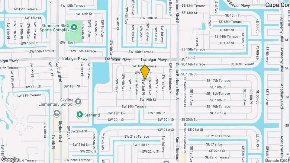 1719 SW 2nd Pl Map and Location Details