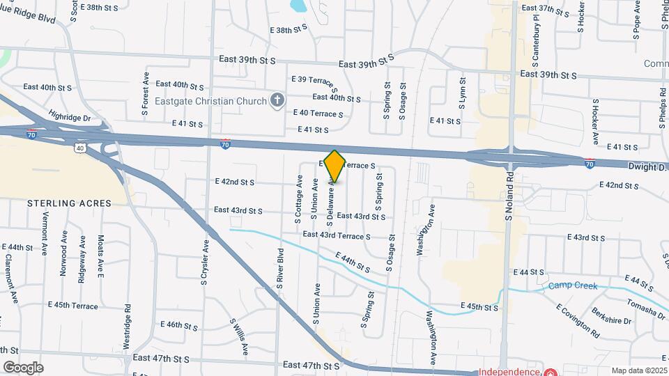 4201 S Delaware Ave Map and Location Details