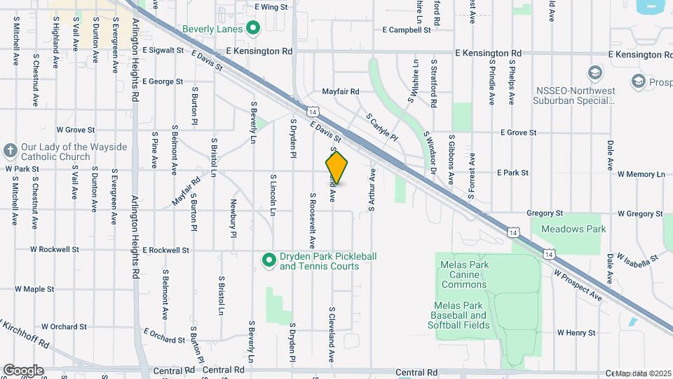 535 S Cleveland Ave Map and Location Details