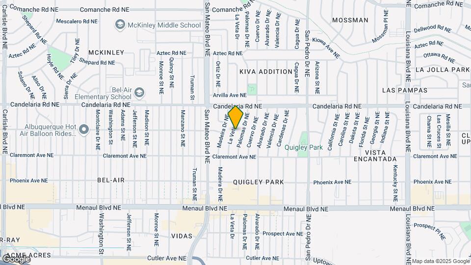 2838 La Veta Dr Map and Location Details