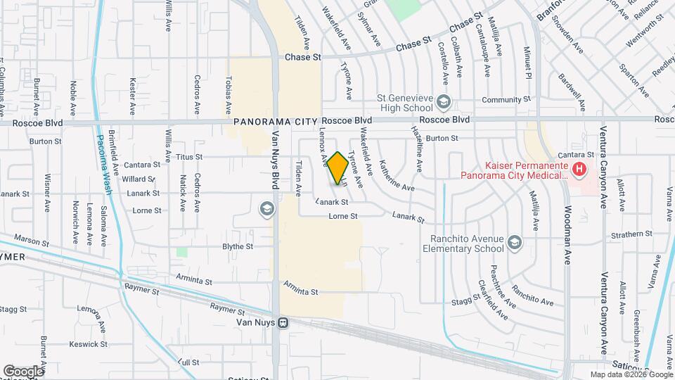 8062 Lennox Ave Map and Location Details