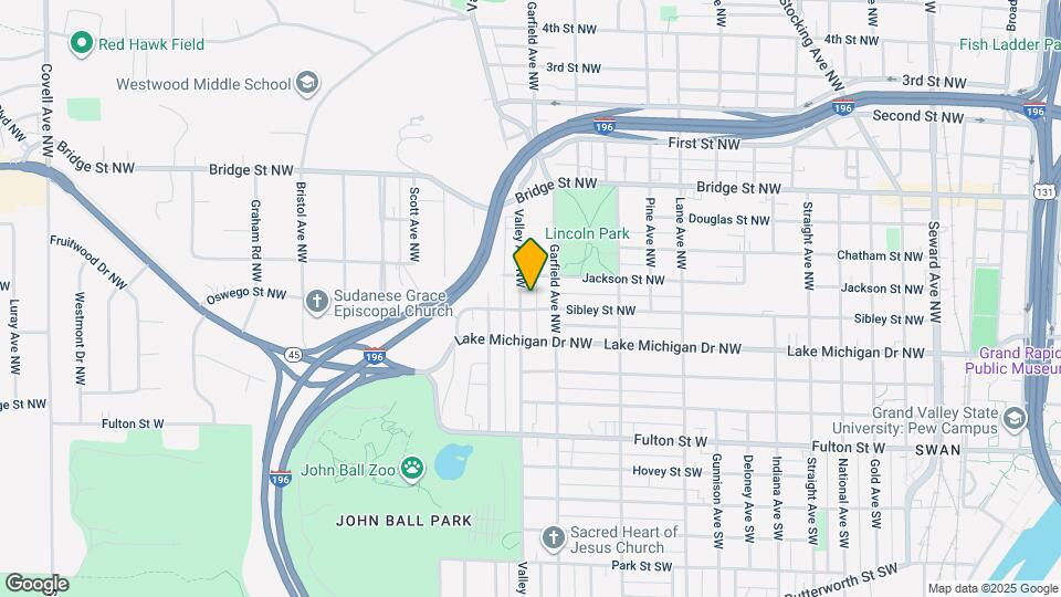 206 Valley Ave NW Map and Location Details