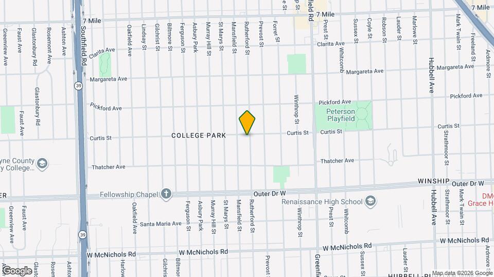 16007 Curtis St Mapa y Detalles de la Ubicación