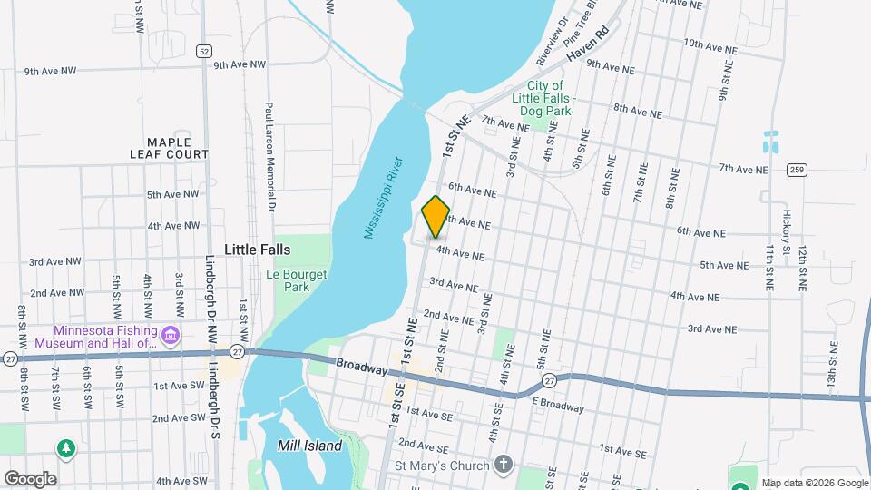 500 1st St NE Map and Location Details