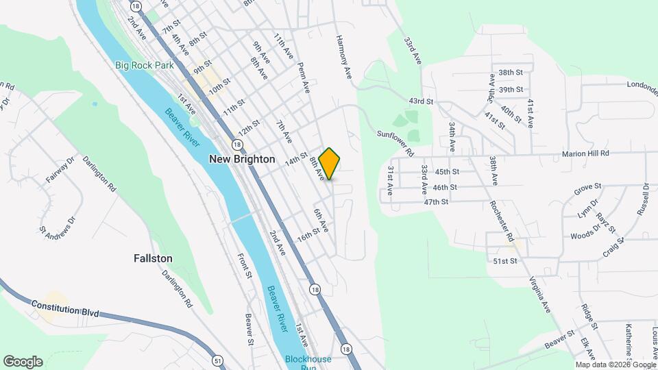 1458 Penn Ave, Unit 2nd floor Map and Location Details