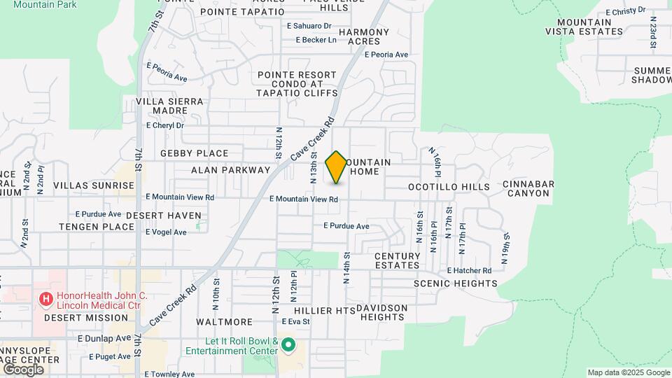 1346 E Mountain View Rd Map and Location Details