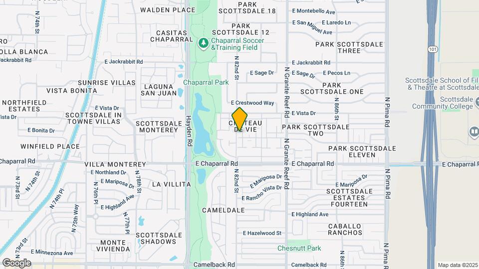 8206 E Orange Blossom Ln Map and Location Details