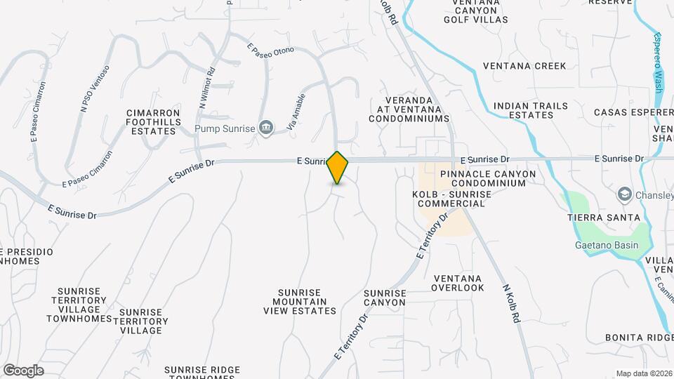 6601 E Vía Cedri Map and Location Details