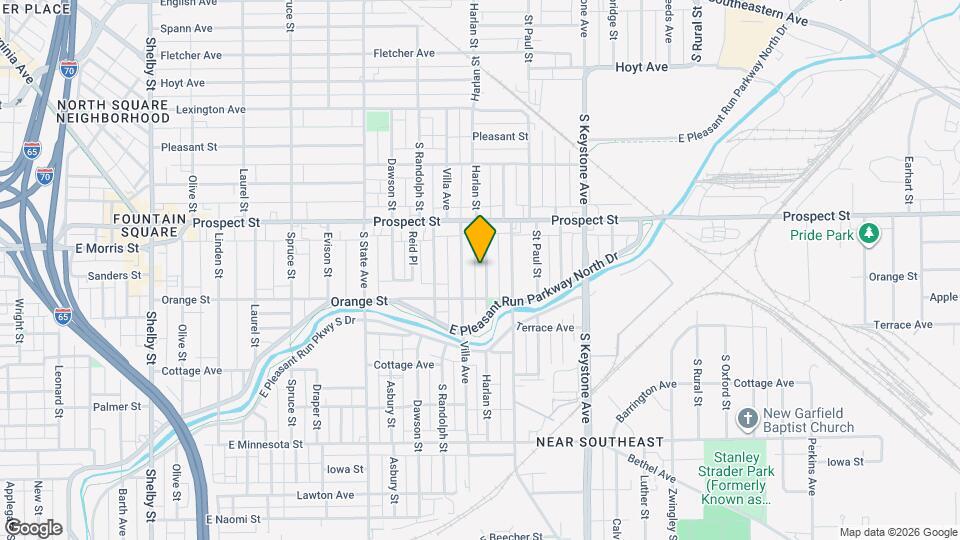 1202 Harlan St Map and Location Details