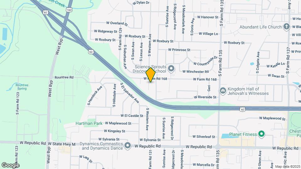 3820 S Western Ct Map and Location Details