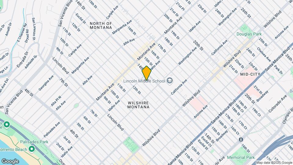 923 Euclid St Map and Location Details