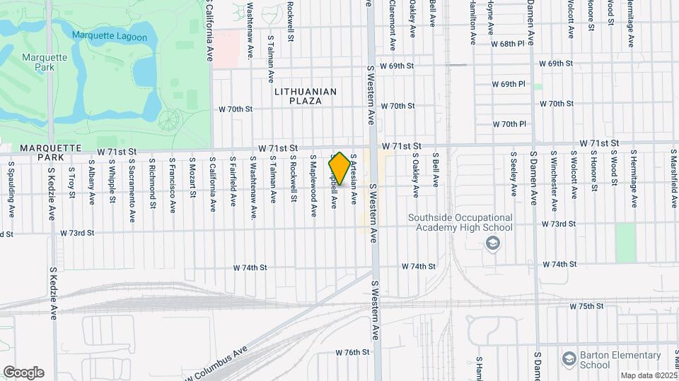 7201 S Campbell Ave Map and Location Details