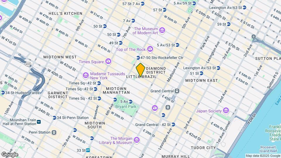 34 W 46th St Map and Location Details