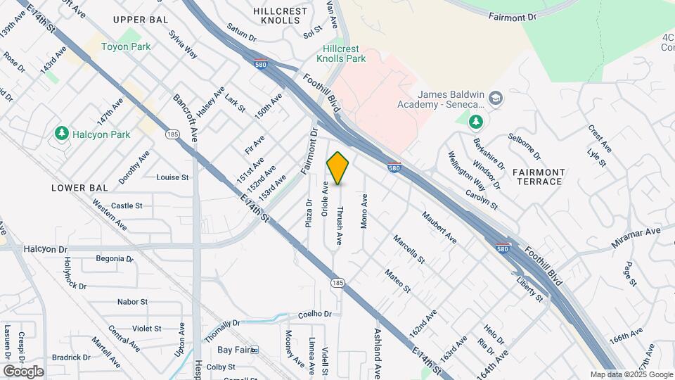 1659 Thrush St Map and Location Details