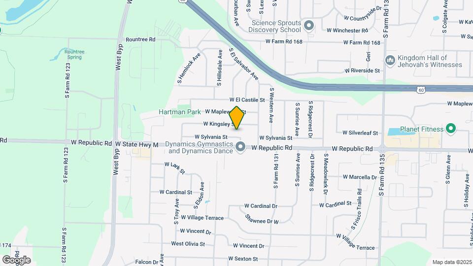 3661 W Sylvania St Map and Location Details