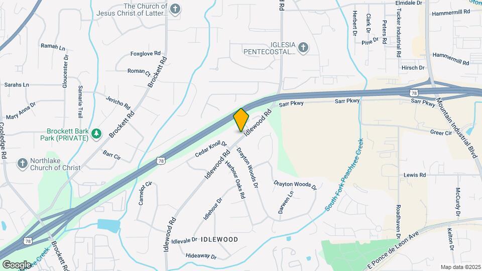 1662 Idlewood Rd Map and Location Details