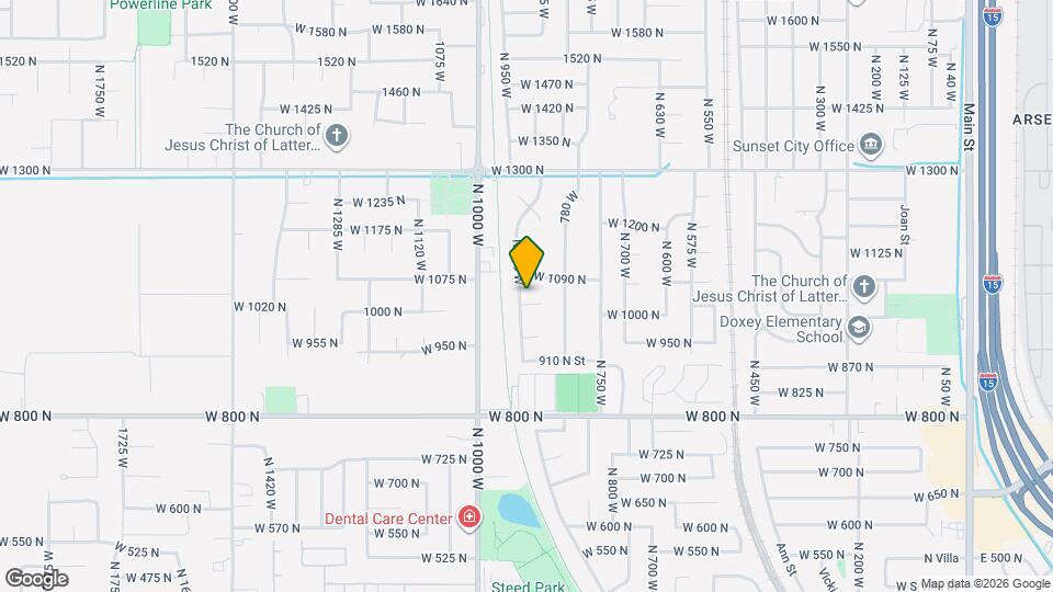 898 W 1025 N Map and Location Details