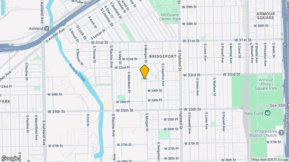 3314 S Morgan St Map and Location Details