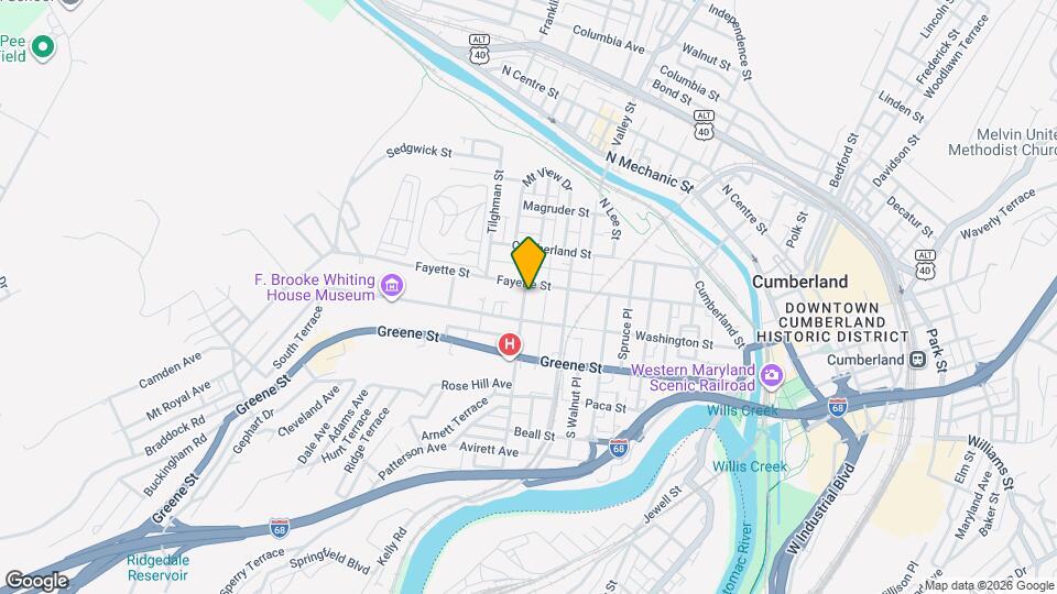 13 N Allegany St Map and Location Details