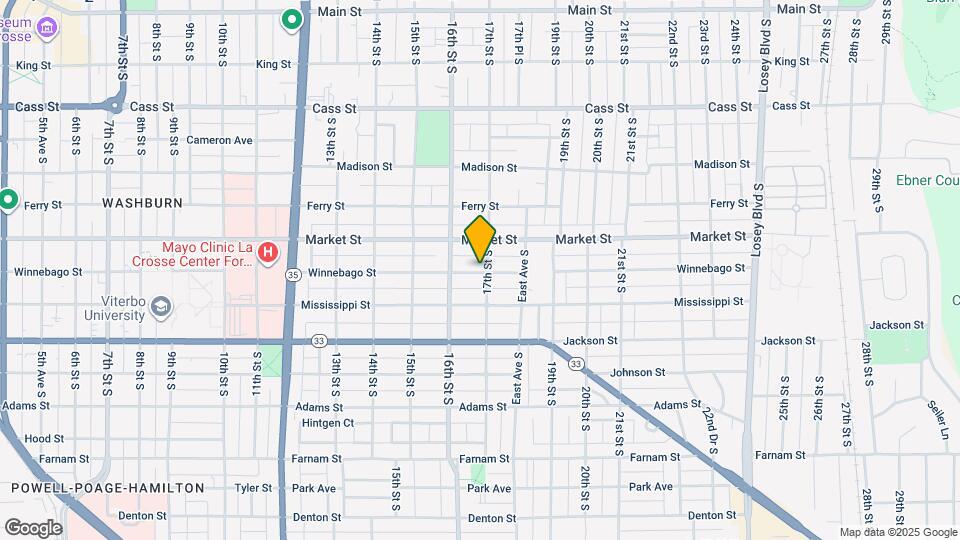 1631 Winnebago St Map and Location Details