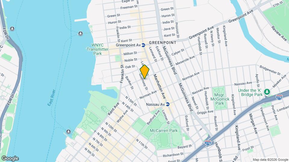 160 Guernsey St Map and Location Details