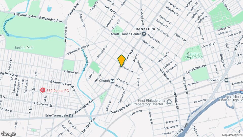 4359 Frankford Ave Map and Location Details