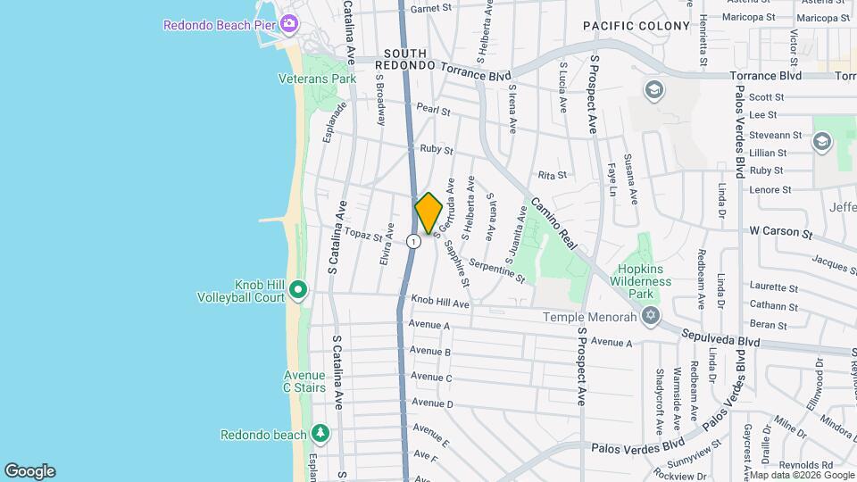 607 S Gertruda Ave Mapa y Detalles de la Ubicación