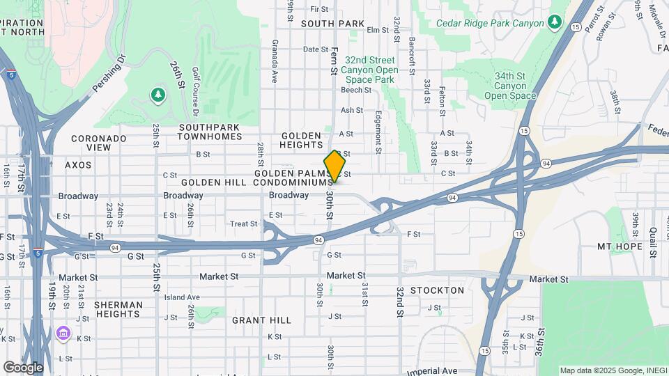 1025 30th St Map and Location Details