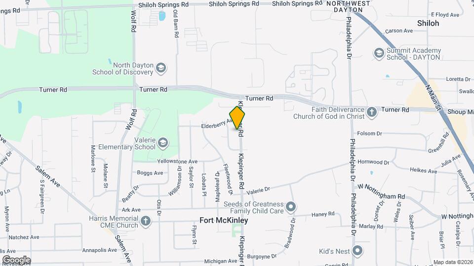 4131 Klepinger Rd Map and Location Details