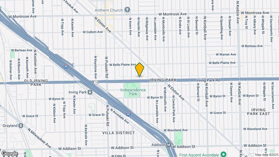 4008 N Hamlin Ave, Unit 2S Map and Location Details