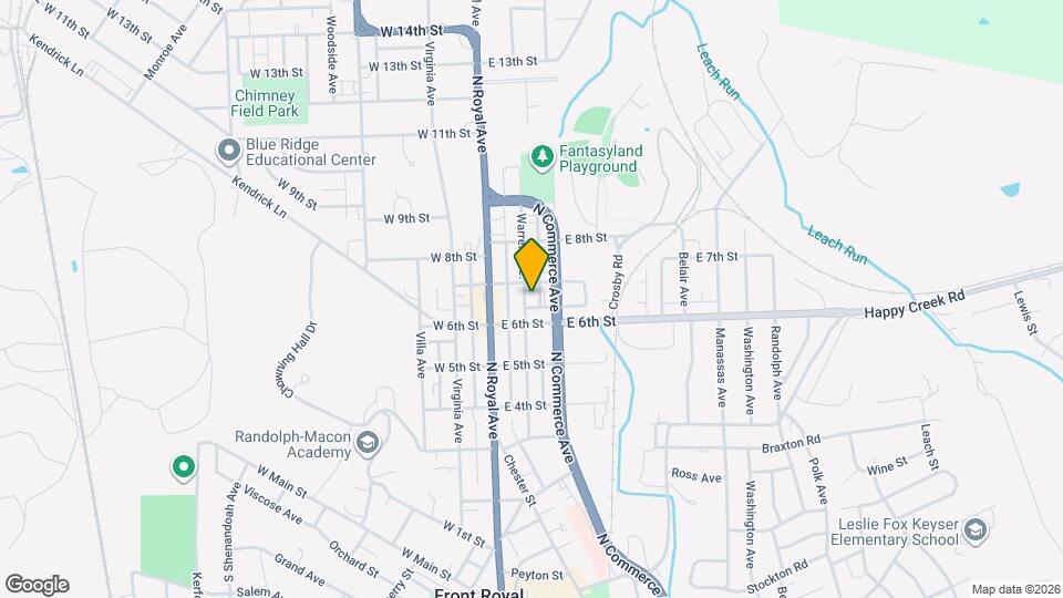 627 Warren Ave. Map and Location Details