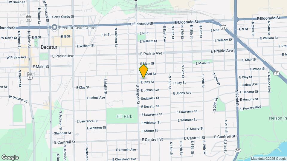 1236 E Clay St Map and Location Details