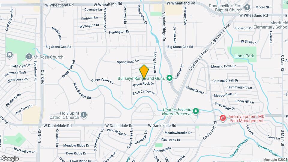 923 Green Rock Dr Map and Location Details
