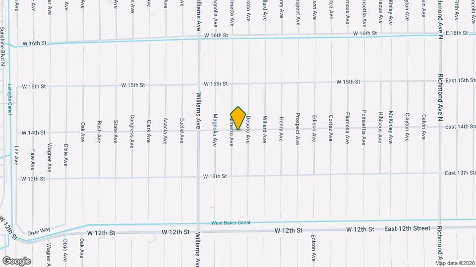 805 W 14th St Map and Location Details