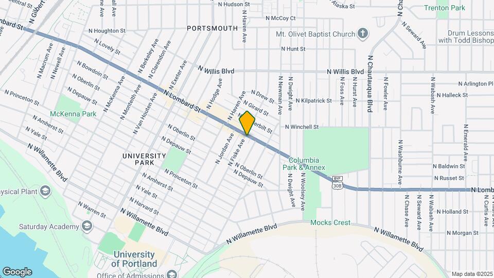 4788 N Lombard St Mapa y Detalles de la Ubicación