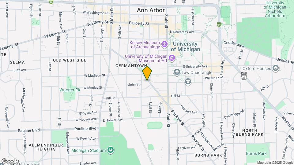 430 Packard St Map and Location Details