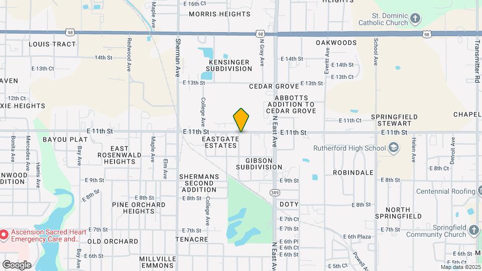 1028 Spring Ave Map and Location Details