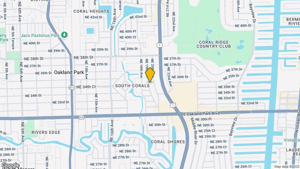 3450 NE 19th Ave Map and Location Details