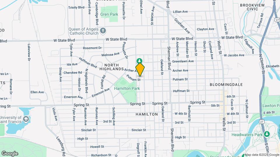 1212 Putnam St Mapa y Detalles de la Ubicación