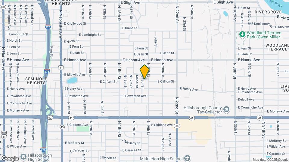 5813 N 18th St Map and Location Details